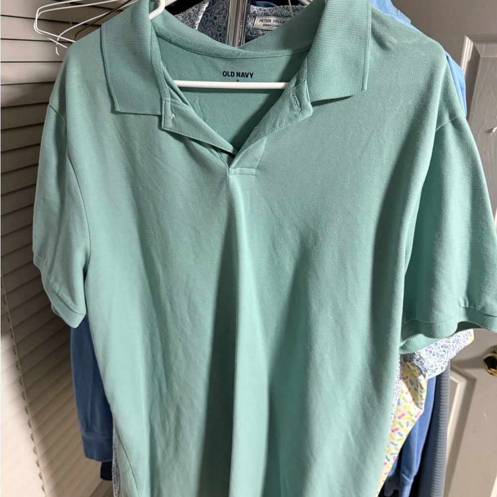 Old Navy Mint Polo in Light Green